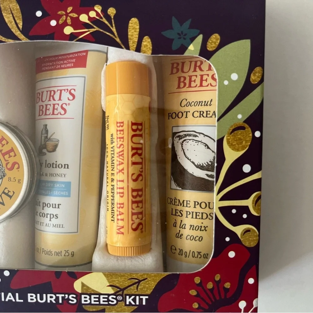 Essential Burt's Bees Kit 5 pc. NWOT - Picture 6 of 6